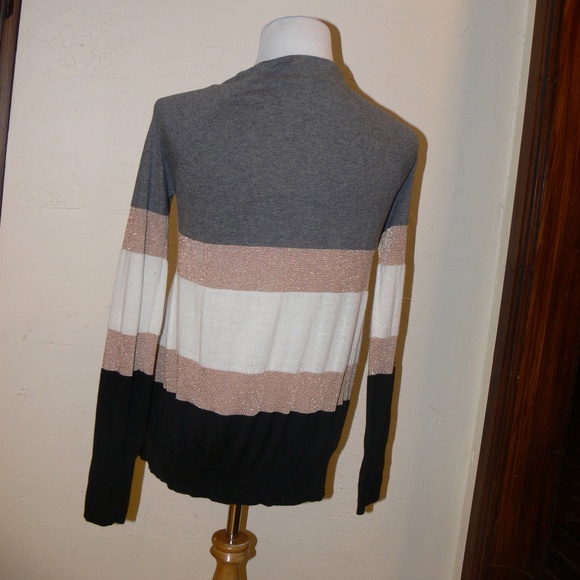 Camellia Stripe Cardigan Sweater - Picture 5 of 7